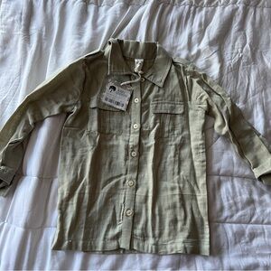 Long Sleeve Military Top Gauze